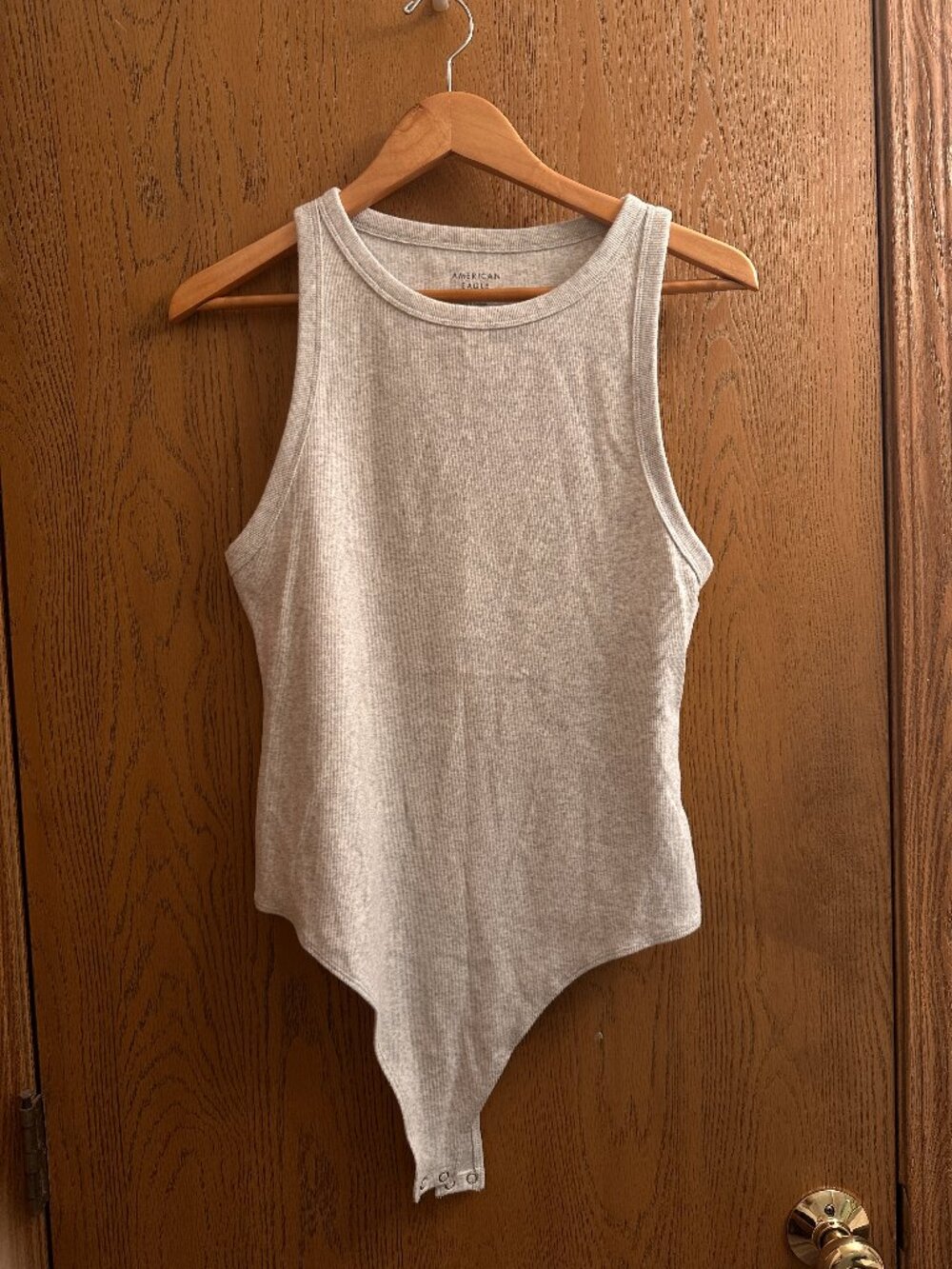 American Eagle Grey Tank Bodysuit